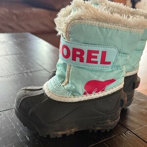 Toddler Snow Commander™ Boot Ocean Surf/Cactus Pink